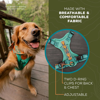 Wilderdog Lightweight Dog Harness with Reflective Straps - Small - Seafoam