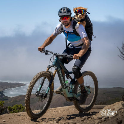 K9 Sport Sack Knavigate - Medium, Midnight Black - Ideal for Dogs with 17-19” Back Length - Adjustable, Backpack-Style Carrier with Internal Frame & Padded Hip Belt