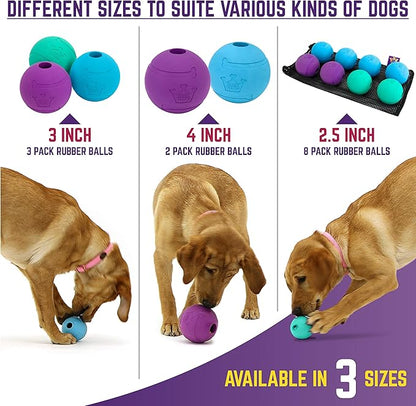Chew King Dog Fetch Balls for All Breed Sizes