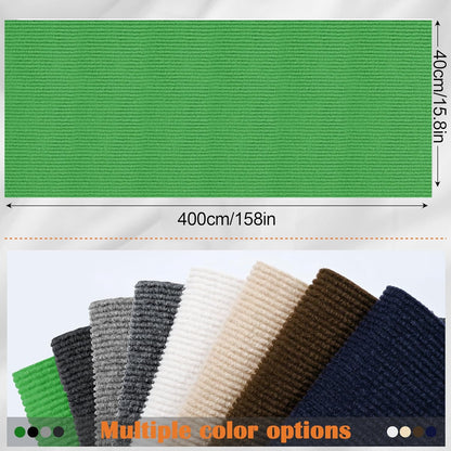 Cat Scratch Furniture Protector - 158" x 17" Trimmable Self-Adhesive Cats Claws Scratch Pads, DIY Cat Climbing Couch Protector for Scratch Post Cat Tree Replacement Indoor (Green)