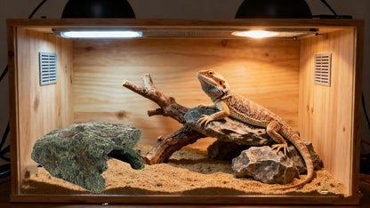 Bearded Dragon Reptile Hideout Cave,Natural Habitat Decor for Bearded Dragon, Leopard Gecko, Lizards Turtles,Terrarium Tank Accessories