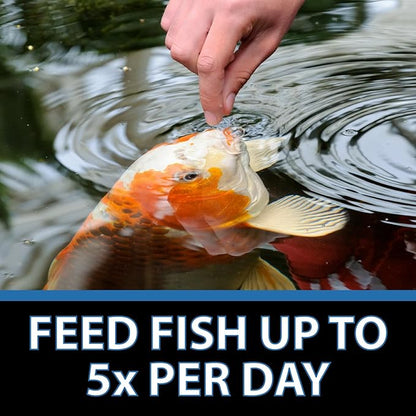 CrystalClear Staple Pond Fish Food for Healthy Koi & Goldfish, Protein Packed Floating Pellets for Summer Nutrition, Easy Digestion, 40 Pound Bucket