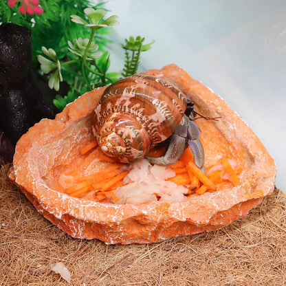 3 Pack Resin Reptile Dish for Food and Water, Hermit Crab Accessories, Hermit Crab Supplies, Hermit Crab Water Bowl, Habitat Accessories for Hermit Crab, Bearded Dragon, Gecko, Tortoise