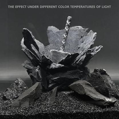 Aquarium Decoration for Fish Tank Thor’s Hammer Resin Aquarium Ornament Decorative Fish Tank Decor for Aquascaping Hiding Resting Betta Shrimp Cichlid