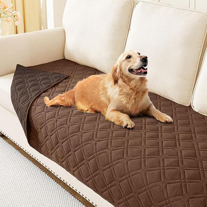 hyha Waterproof Dog Bed Blanket, Soft Pet Blankets, Waterproof Couch Cover for Dogs, Reversible Sofa Covers Washable for Furniture (30x70 Inch, Chocolate/Brown)