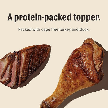 The Honest Kitchen Meal Booster: 99% Turkey & Duck Dog Food Topper, 5.5 oz (Pack of 12)