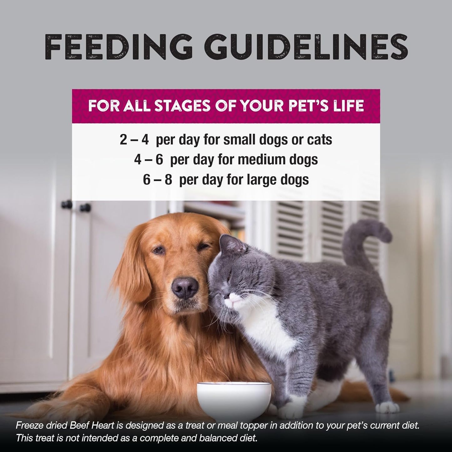 Northwest Naturals Raw Rewards Freeze-Dried Beef Heart Treats for Dogs and Cats - Bite-Sized Pieces - Healthy, 1 Ingredient, Human Grade Ingredients, All Natural, Proudly Made in USA, 3 Oz (Pack of 3)