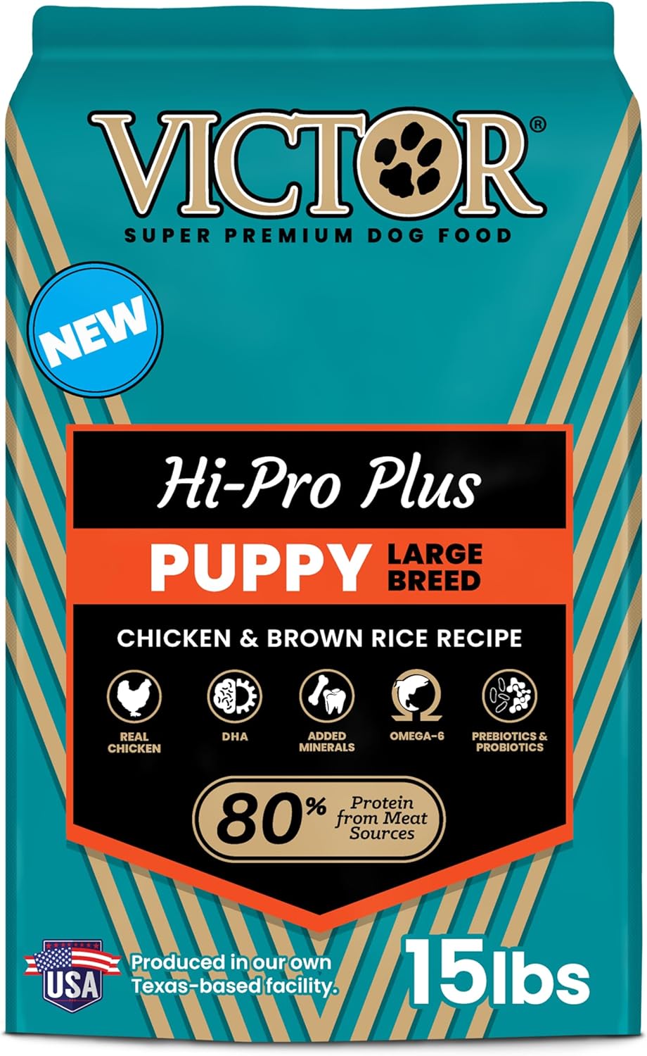 VICTOR Classic - Hi-Pro Plus Large Breed Puppy, 15-lb