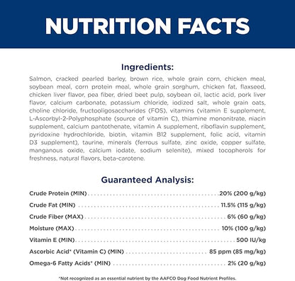Hill's Science Diet Adult 1-6, Adult 1-6 Premium Nutrition, Dry Dog Food, Salmon & Brown Rice, 4.5 lb Bag