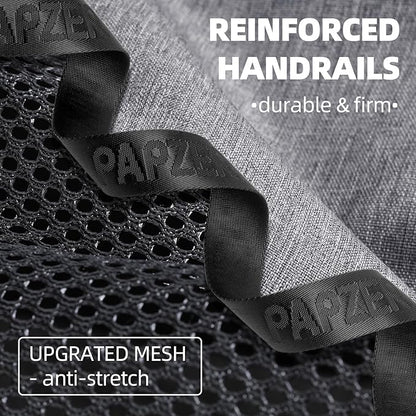 Top Loading Medium Cat Carrier with Privacy Curtain, Delta Approved TSA Pet Travel Crate Suitcase Luggage Sleeve, Soft-Sided Dog Kennel Bag 18x11x11 United Airline Approved Under Seat Grey