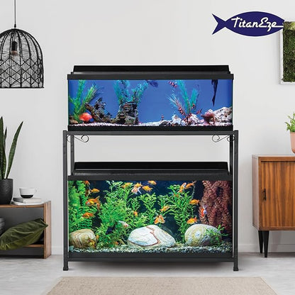 TITANEZE 29 Gallon Double Aquarium Stand (2 Stands in 1), Fish Tank Stand, Bird Cage Stand, 32.5" W x 32 "H x 13" D