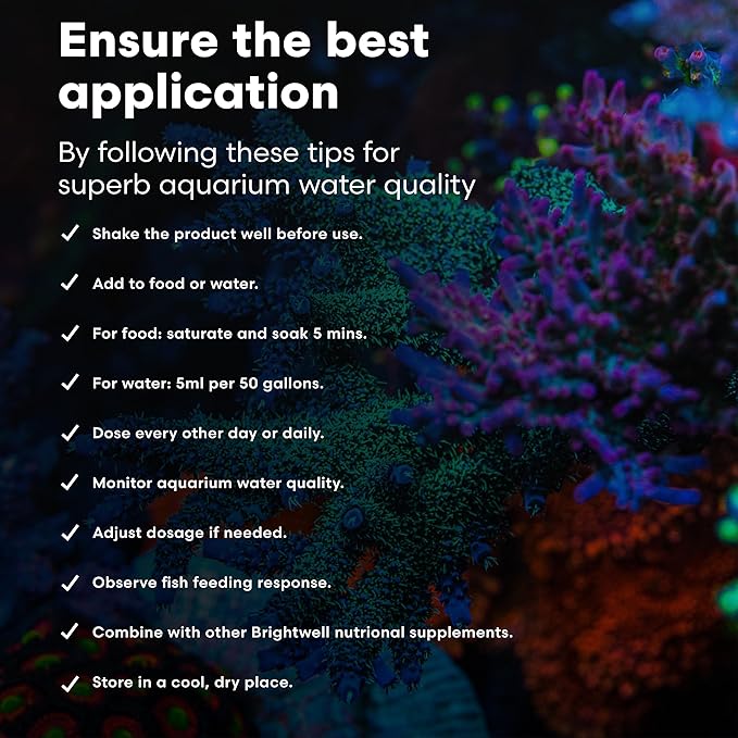 Brightwell Aquatics GarlicPower Garlic Extract for Aquarium Fish Food – Enhances Feeding Response – Boosts Nutrition – Ideal for Marine & Reef Tanks, 1000 ml