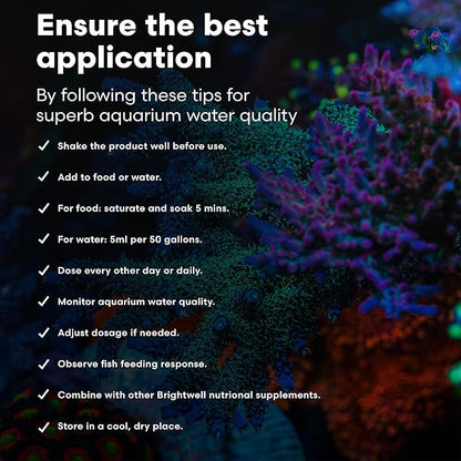 Brightwell Aquatics GarlicPower Garlic Extract for Aquarium Fish Food – Enhances Feeding Response – Boosts Nutrition – Ideal for Marine & Reef Tanks, 1000 ml