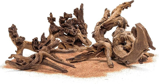 Ultum Nature Systems Driftwood - Amazon Drift Wood for Fish Tank, Planted Tank, Terriarium, Paludarium - Versatile Natural Driftwood Decor, Events Wood Centerpiece - Amazon Wood, Medium (9-16")