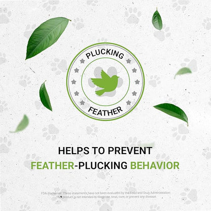 Birds Feathers | Natural Herbal Dietary Pet Supplement for Birds | Support Healthy Feathers | Alcohol-Free Extract, Dandelion Root, Calendula, Alfalfa, Peppermint, Fennel 2 oz