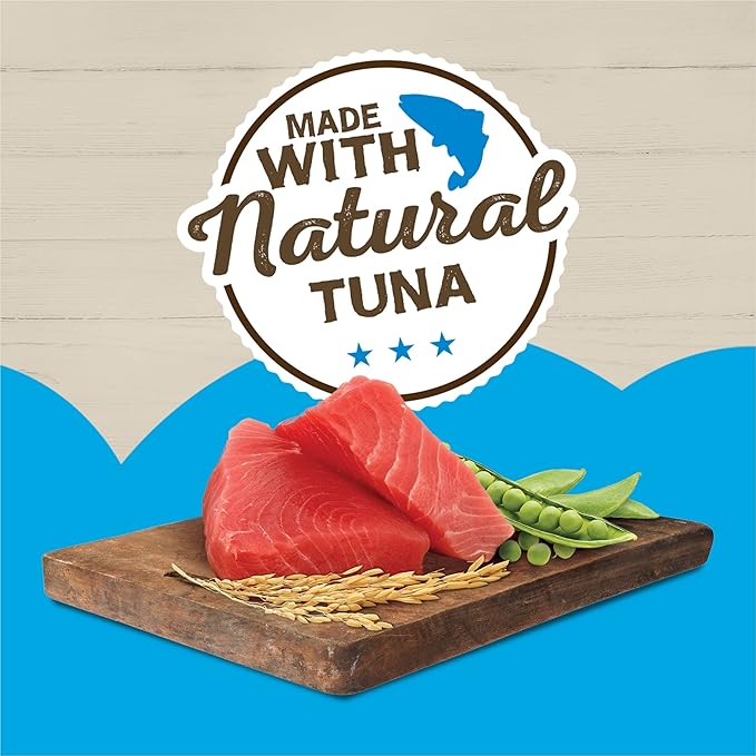 Purina Friskies Wet Cat Food Pate Ocean Favorites With Natural Tuna, Brown Rice and Peas - (Pack of 24) 5.5 oz. Cans