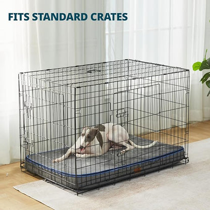 Memory Foam Large Dog Bed - 4” Thick Orthopedic Beds for Large Dogs - Waterproof Dog Bed with Removable Washable Cover & Wrap-Around Zipper - Ultimate Comfort and Easy Maintenance