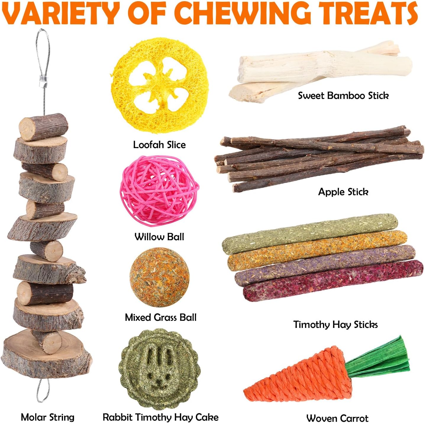 Sofier Guinea Pig Toys Tunnel Hideout Cage Accessories Chew Toys for Hamster Rabbit Ferret Rat Chinchilla Hedgehog Enrichment Playpen Boredom