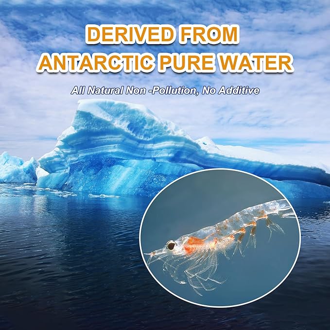 Freeze-Dried Krill Jumbo Shrimp - High Protein Natural Reptile Food for Turtles, Bearded Dragons, Tropical Fish & Amphibians(4oz)