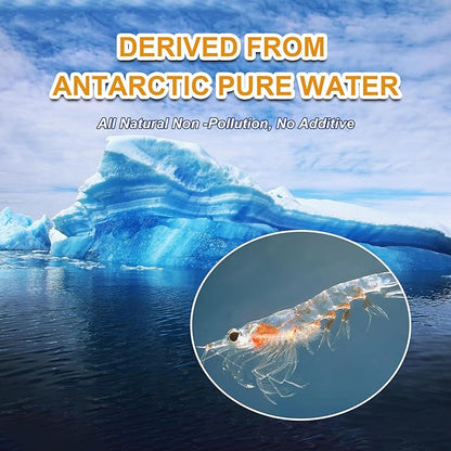 Freeze-Dried Krill Jumbo Shrimp - High Protein Natural Reptile Food for Turtles, Bearded Dragons, Tropical Fish & Amphibians(4oz)