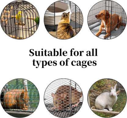 Plus tard 6 Pcs Bird Cage Cleaner Kit, Poop Off Bird Poop Remover, Bird Cage Cleaner Accessories, Complete Cleaning Solution for Birds and Small Pets