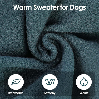 SUNFURA Hair Sticky Cat Clothes, Cat Sweater for Cats Only, 4-Legged Fleece Sweaters Kitten Pajamas Reduce Shedding Fur, Warm Pullover Shirts for Cats, Green S