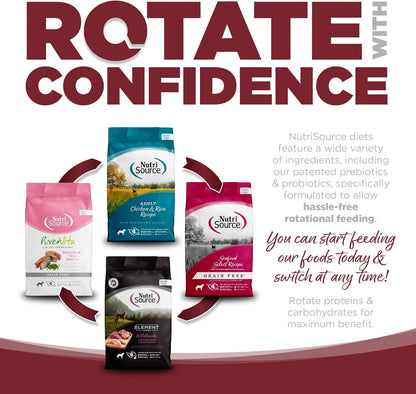 NutriSource Dry Dog Food, Beef and Rice, 4LB