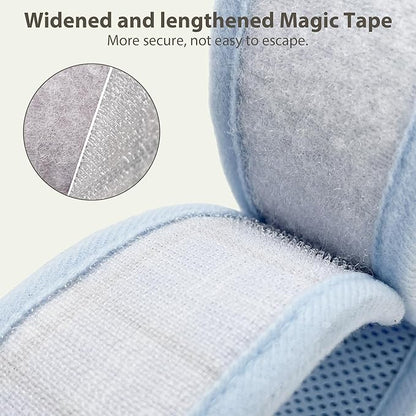 AIITLE Adjustable Bunny Harness & Leash Set - Soft Mesh Liner, Comfort Fit Plaid Pattern Vest with Magic Tape Design, Portable for Small Animal Pets Rat Squirrel Ferret Puppy Cat, Blue L