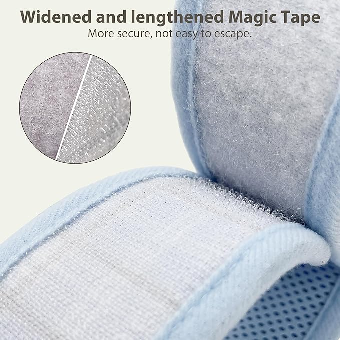 AIITLE Bunny Harness and Leash Set Escape Proof - Magic Tape Design, Lightweight Plaid Pattern Mesh Padding, No Choke No Pull for Puppy Cat Rat Squirrel Ferret, Outdoor Walking Running, Blue S