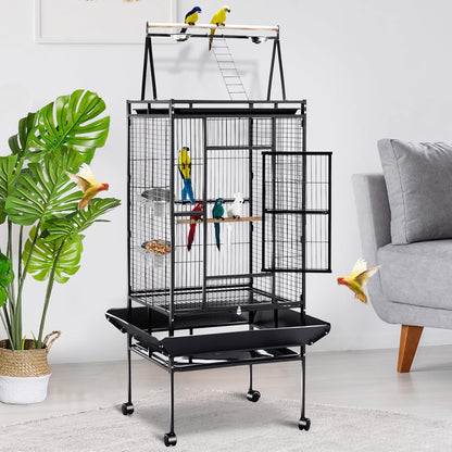 8 Pcs Stainless Steel Bird Food Water Bowls with Clamp Holders, Parrot Feeding Dish Cups for Cage, Cockatiel Conure Budgie Parakeet Macaw Lovebird Small Animal