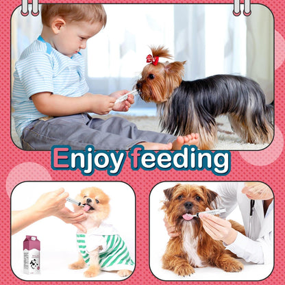 12 Pieces Baby Bird Feeding Syringe 12 ml Pet Liquid Feeding Syringes Kitten Feeder for Small Dogs Cats Puppy Kitten and Other Small Animal Feeding Supplies