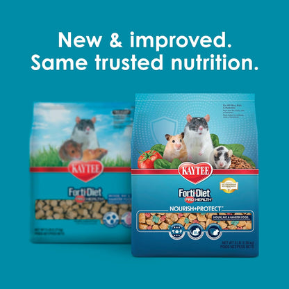 Kaytee Forti Diet Pro Health Small Animal Food For Mouse And Pet Rats, 3-Pound