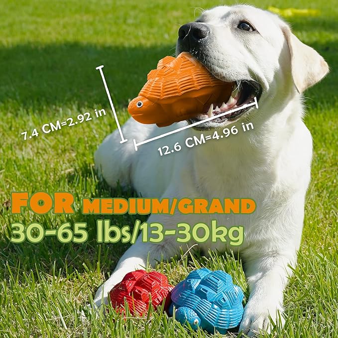 Dog Toys for Aggressive Chewers, Heavy Duty Tough Dog Toy for Large Dogs, Indestructible Squeaky Dog Toys