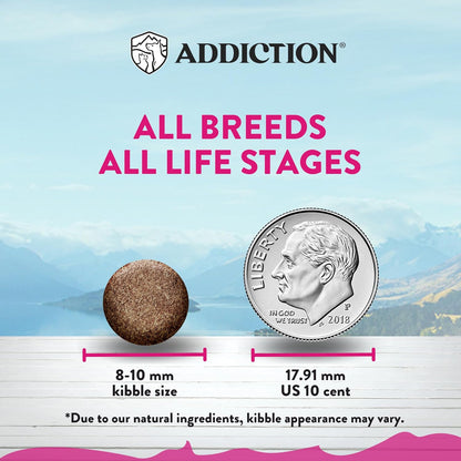 Addiction Duck Royale – Cage-Free New Zealand Duck Recipe – Feline Beauty Blend - Complete & Balanced - Gentle on Digestion - Grain-Free Dry Cat Food for All Life Stages – 4lbs