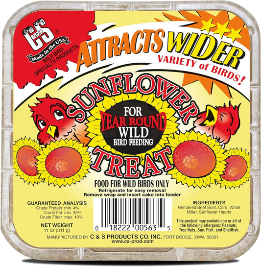 C&S Sunflower Suet Treat 11 Ounces 8 Pack