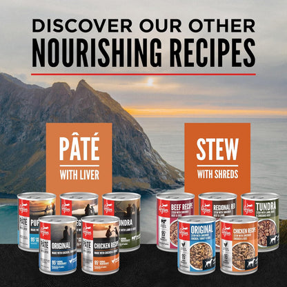 ORIJEN Pate Wet Dog Food Chicken Recipe with Liver 12.8oz Cans (12 Count)