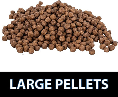 CrystalClear Platinum Fish Food, Premium Floating Pellets for Koi & Goldfish – Boost Growth, Color, and Wellness in Backyard Ponds & Water Gardens, 5mm Pellets, 17.6 Pounds