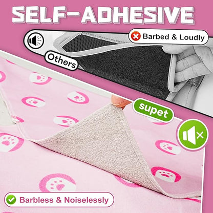 Supet Cat Wrap for Cutting Nails, Self-Adhesive Grooming Wrap, Anti-Scratch Cat Swaddle for Grooming, Ideal for Medicine, Nail Clipping, Teeth Brushing, Ear Cleaning