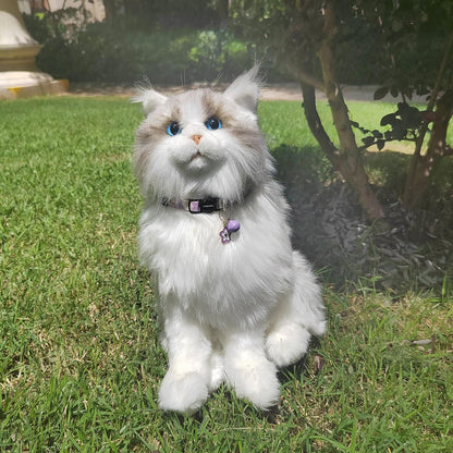 2 Pack Cotton Breakaway cat Collars with Bell,Safety Quick Release Pendant Cute Kitten Collar,Adjustable 20-30cm (Lilac+Lemon, 20-30cm)