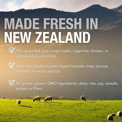 Feline Natural New Zealand Canned Catfood Wet Food, High-Meat, Low-Carb, & Grain Free Cat Food Wet, Chicken Feast, 6 oz, Pack of 12