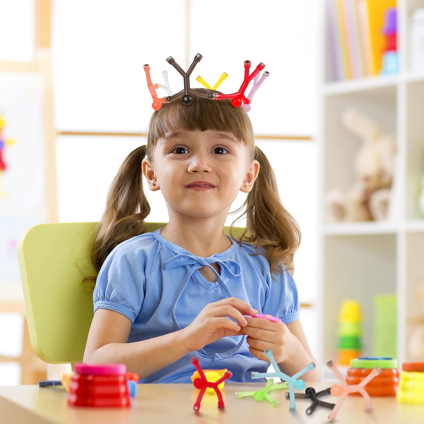 MAGMEN Strong Magnetic Fidget Toys for Kids & Adults - 20 Pack Sensory Toys for ADHD Autism Anxiety - Educational STEM Building Set - Travel Desk Toys - Stress Relief for Focus & Calm Ages 3+