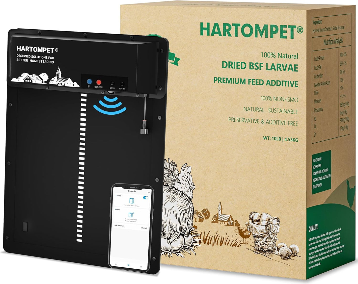 Premium Dried BSF Larvae for Chickens - 10LB High Calcium Supplement, Molting and Laying Support, Non-GMO & High-Protein Treats, Food for Wild Birds, Ducks, Repitle | Top Grade BSF