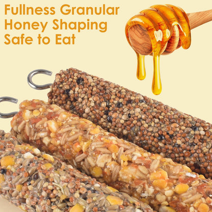 KATUMO Parrot Treats 5 PCS Bird Crunch Sticks Cockatiel Treats Parakeet Snacks Conure Food Sticks for Parakeet Cockatiel Canary Finch Lovebird Conure Lorikeet Parrots