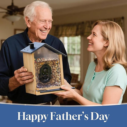 Bird Feeder with Camera, BBPECO Smart Bird House Cam with Instant Arrival Alerts, AI Identifies 10,000+ Species & Free Cloud Video, Suitable for Birdwatching (Powered by Birdty App)