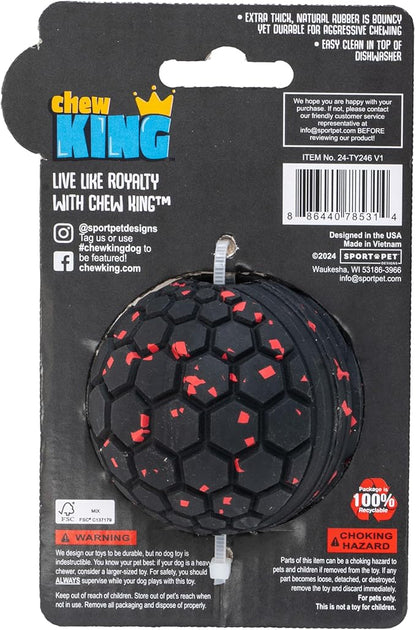 Chew King Supreme Dog Toy Collection, Small 2.5" Supreme Fetch Ball
