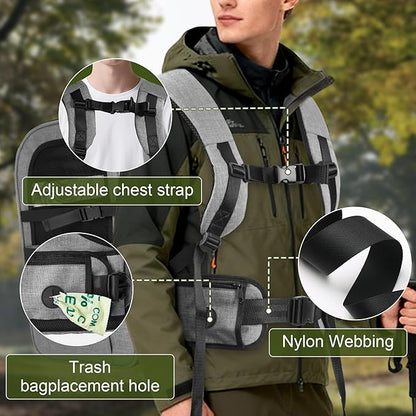 Dog Carrier Backpack for Small Dogs – Breathable and Comfortable Pet Travel Bag with, Safety Buckle and Adjustable Straps, Ideal for Hiking and Outdoor Adventures, Standard Pad, Gray