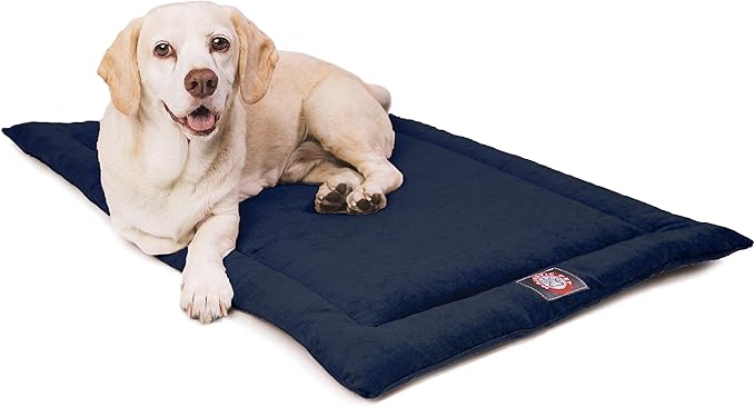42" Villa Navy Blue Crate Dog Bed Mat By Majestic Pet Products