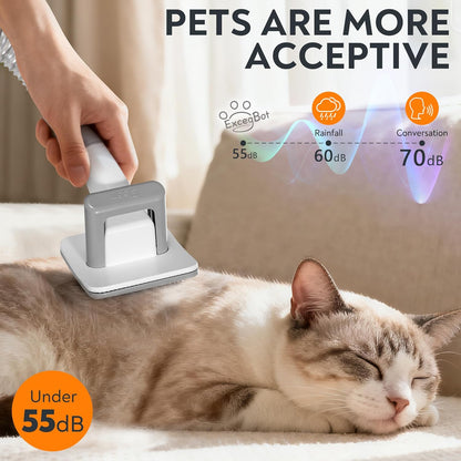 Dog Grooming Vacuum, Dog Grooming Kit 12kPa Suction Hair Remover Low Noise Pet Brush Vacuum Collects 99% Hair, 2L Dust Cup, 5 Proven Grooming Tools for Cats, Other Animals and Home Cleaning