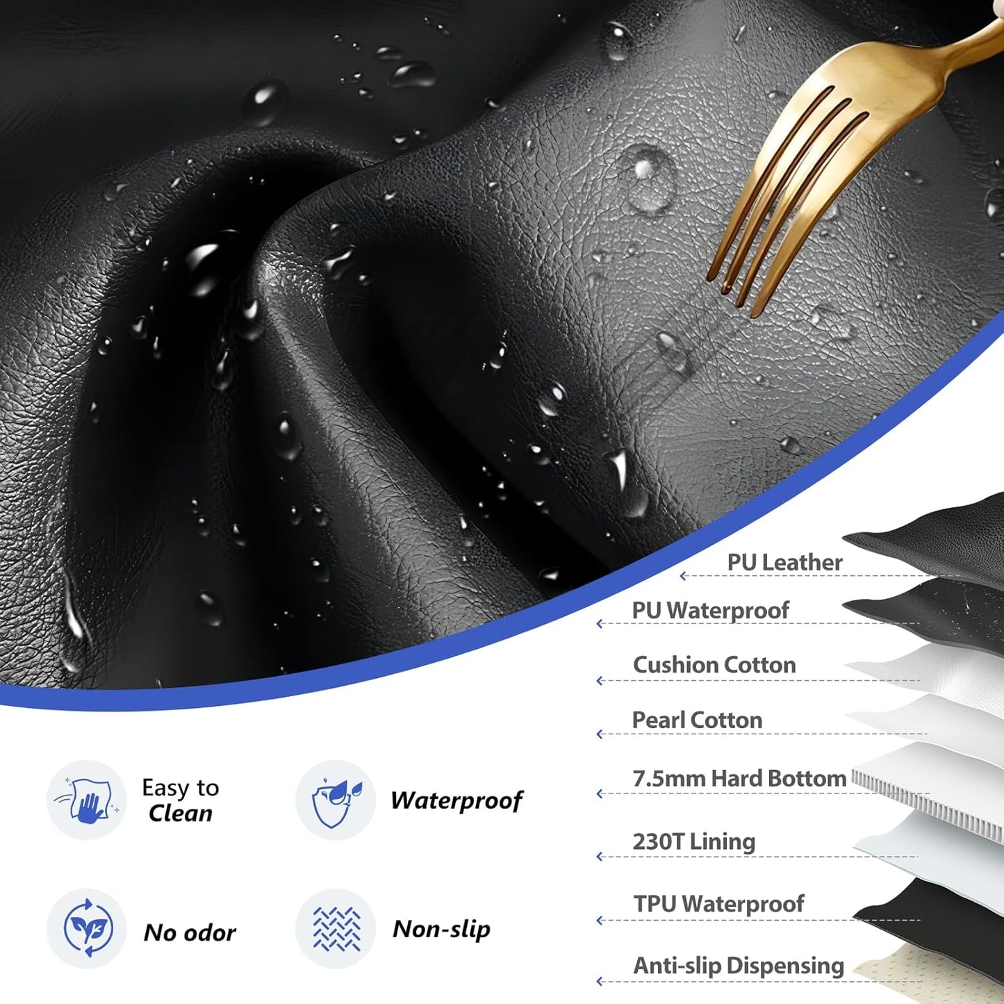 Back Seat Extender for Dogs Truck-Upgraded PU Leather-Dog Pet Seat Cover Back Seat Hard Bottom 500lbs, Anti-Scratch Dog Hammock for Crew Cab Trucks F150, RAM1500, Sierra, Tundra, Silverado