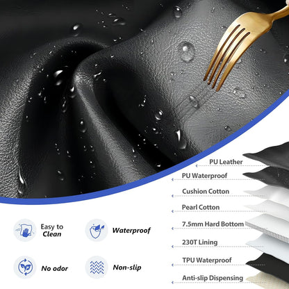 Back Seat Extender for Dogs Truck-Upgraded PU Leather-Dog Pet Seat Cover Back Seat Hard Bottom 500lbs, Anti-Scratch Dog Hammock for Crew Cab Trucks F150, RAM1500, Sierra, Tundra, Silverado